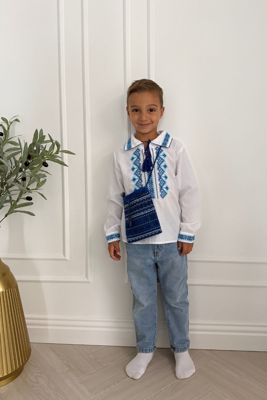 Traistuta traditionala albastra