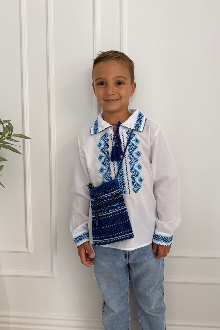 Traistuta traditionala albastra