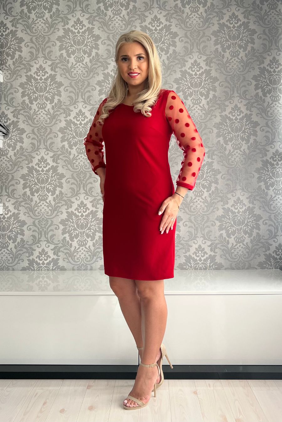 Rochie Paulina rosu