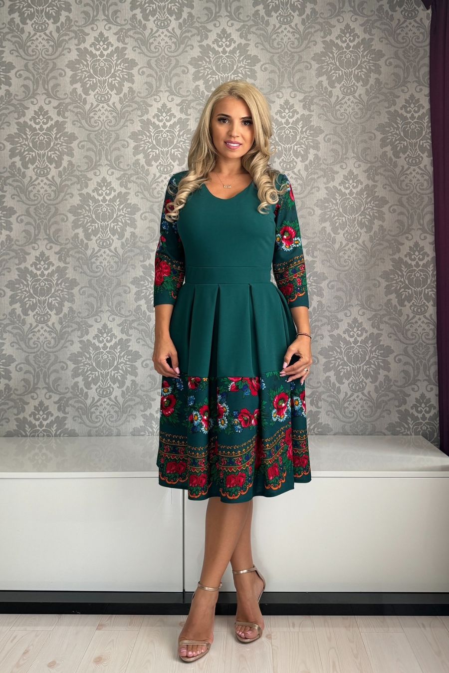 Rochie Izabela gipsy verde