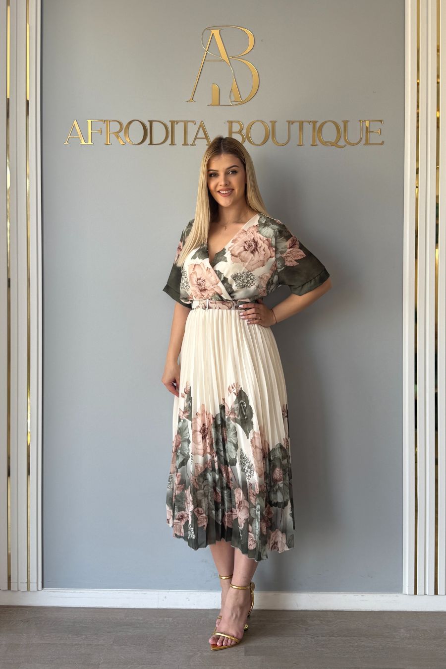 Rochie Alina floricele ms