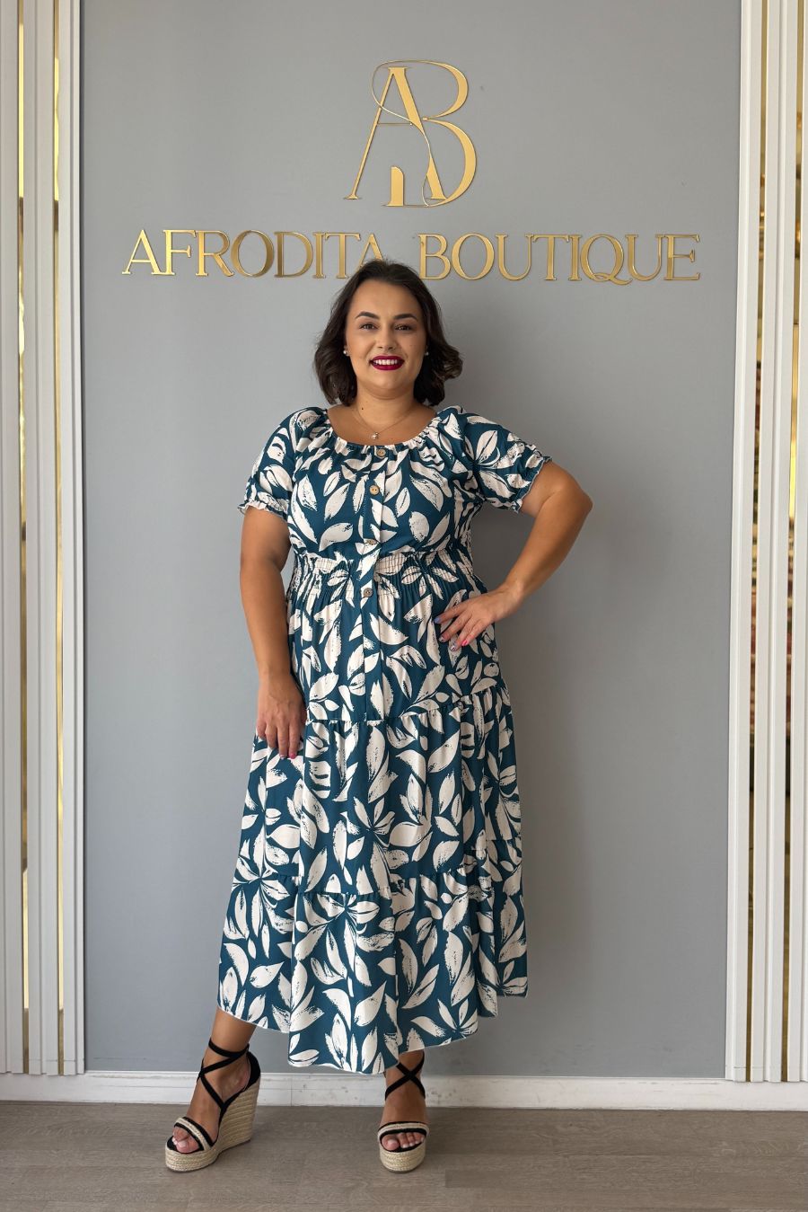 Rochie Lia frunze