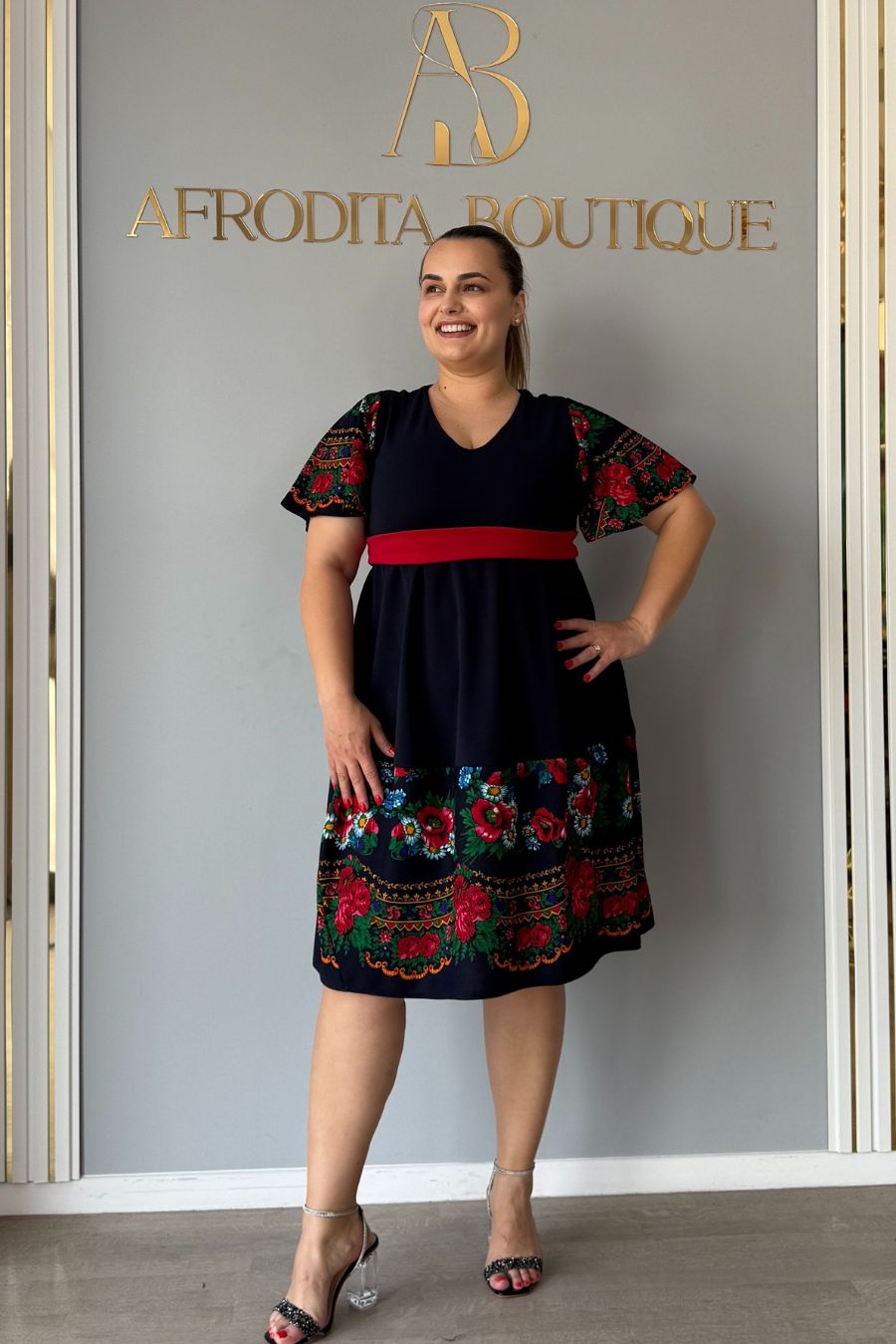 Rochie Miracle volanas