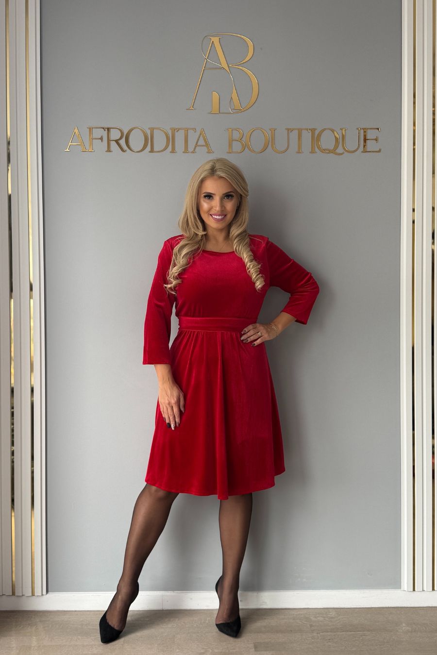 Rochie Flavia catifea