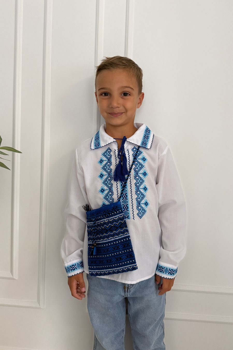 Traistuta traditionala albastra