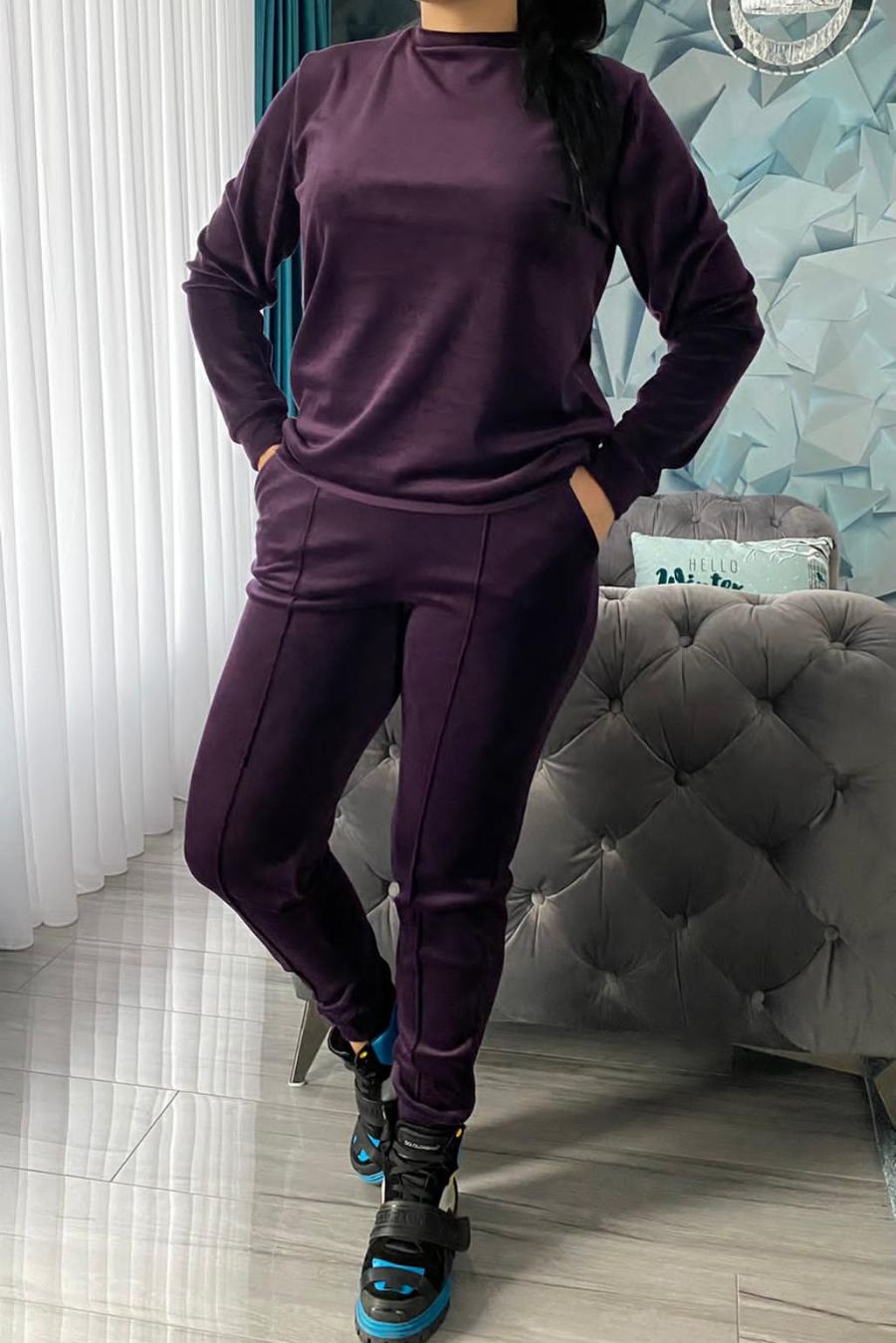 Set Elena catifea mov