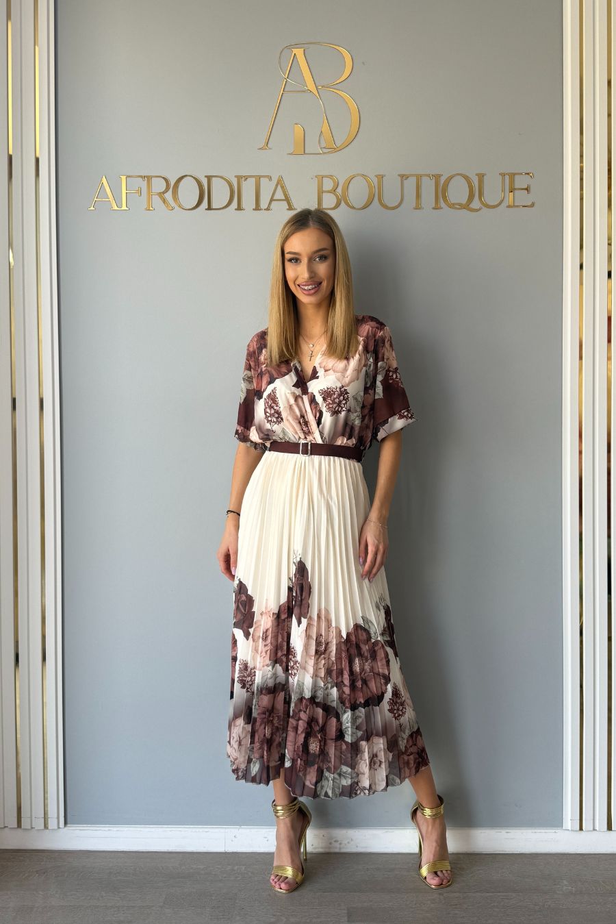 Rochie Alina floricele ms