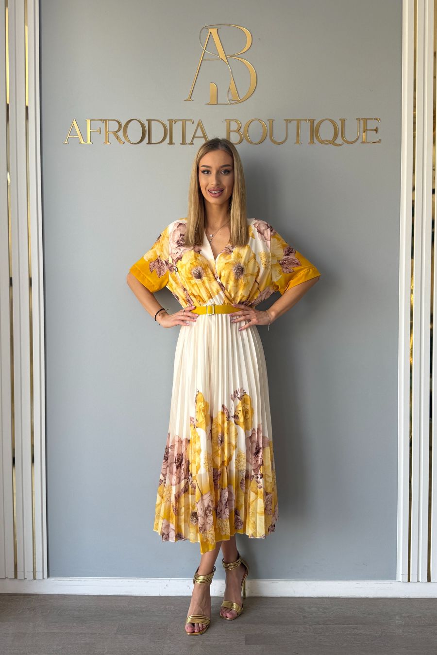 Rochie Alina floricele ms