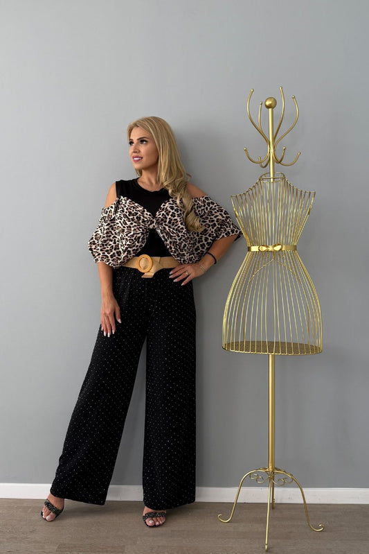 Pantaloni Strass