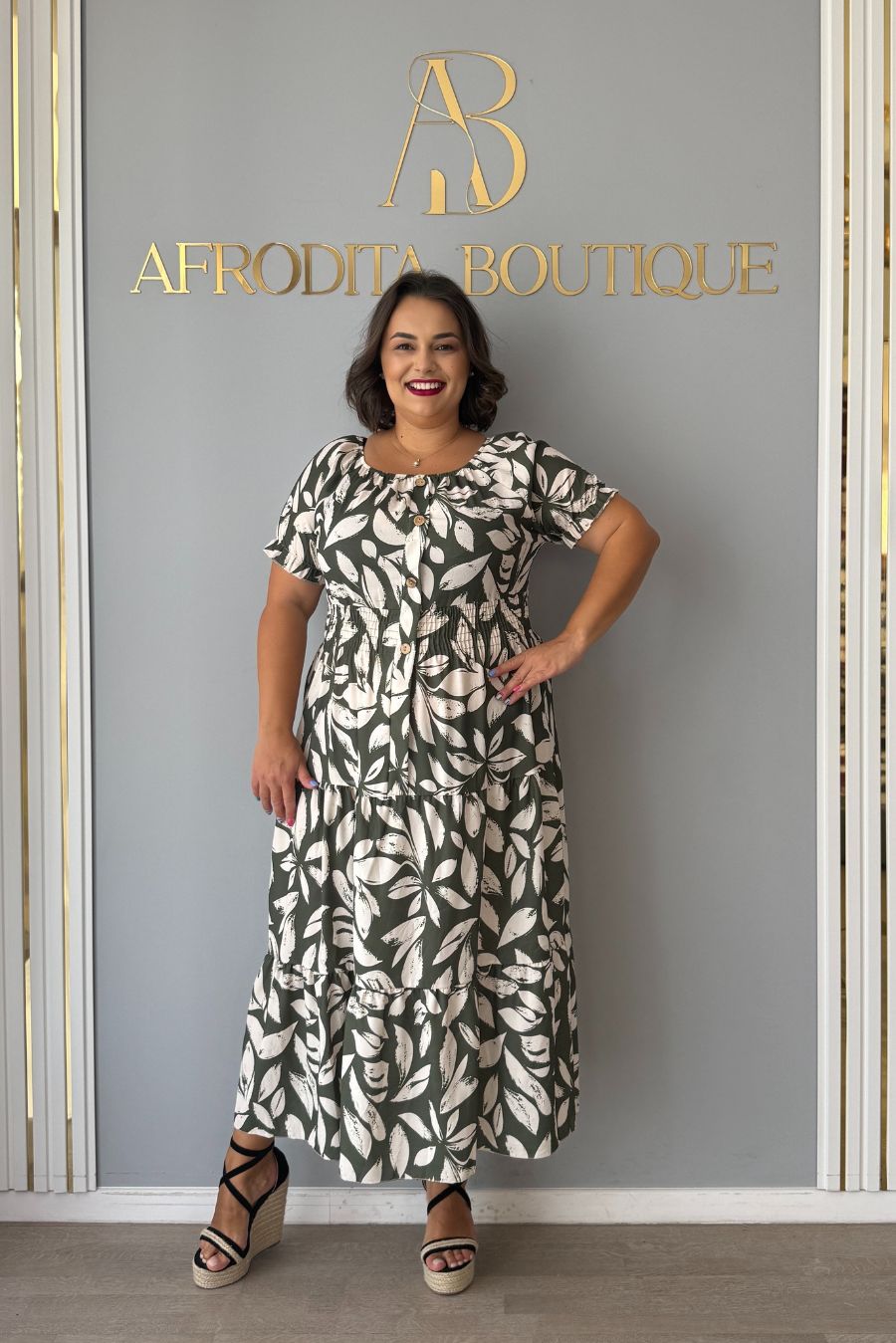 Rochie Lia frunze