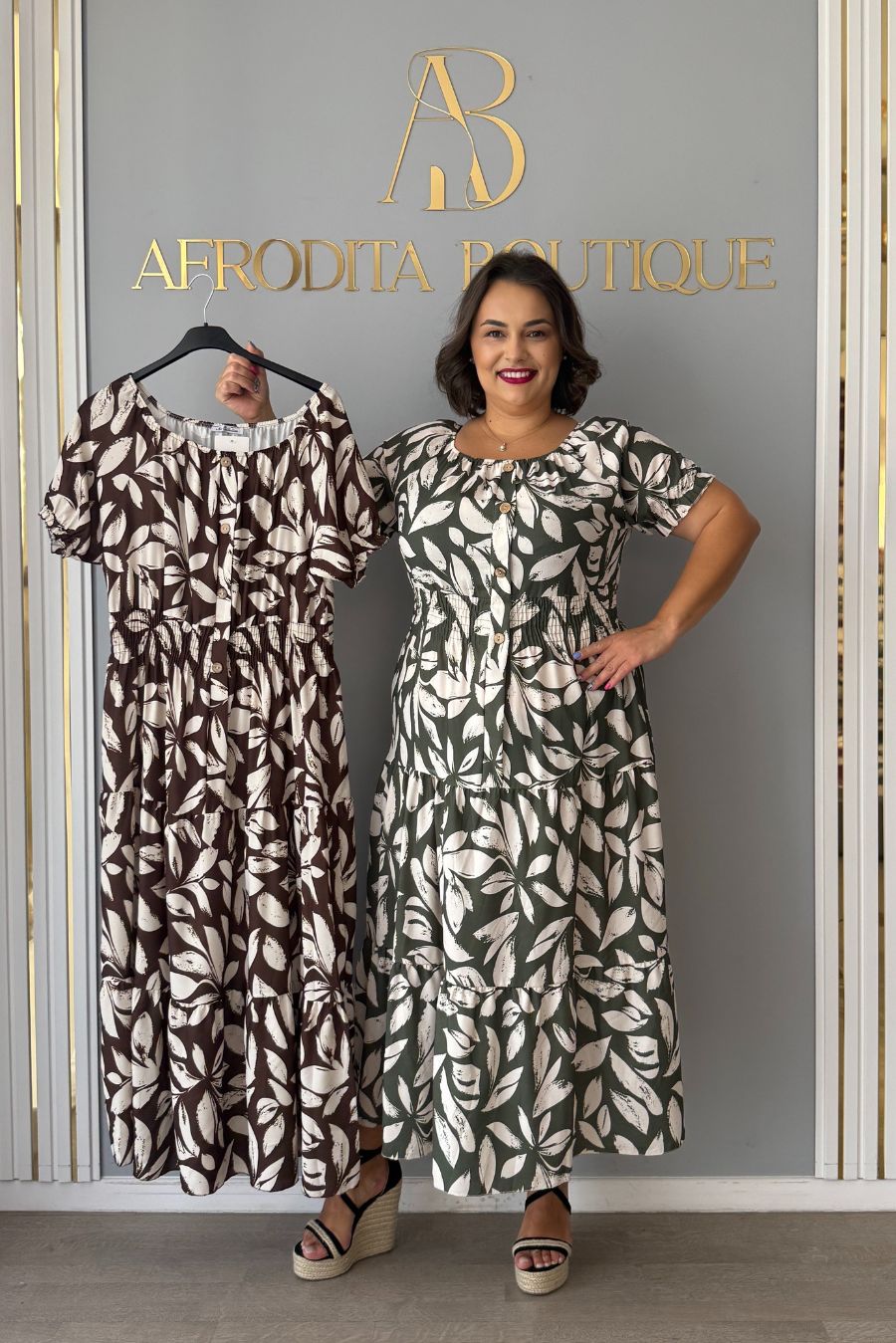 Rochie Lia frunze
