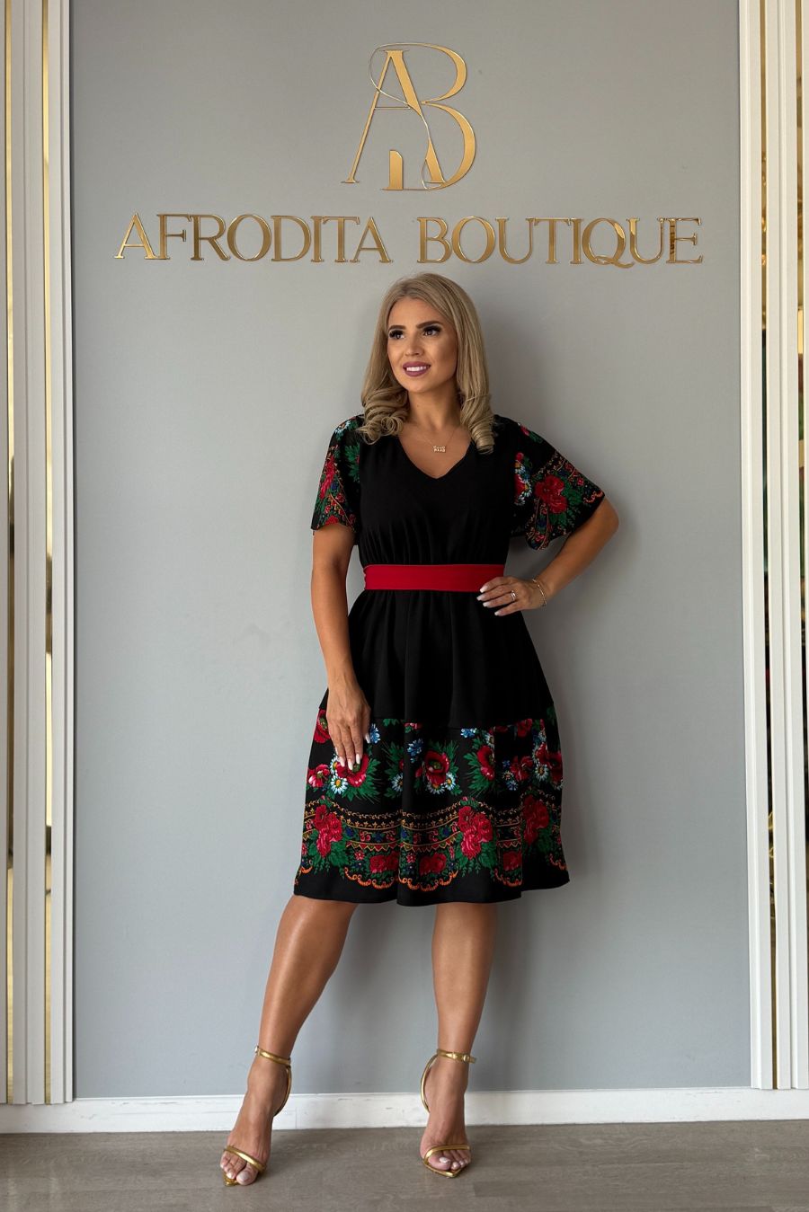 Rochie Miracle volanas