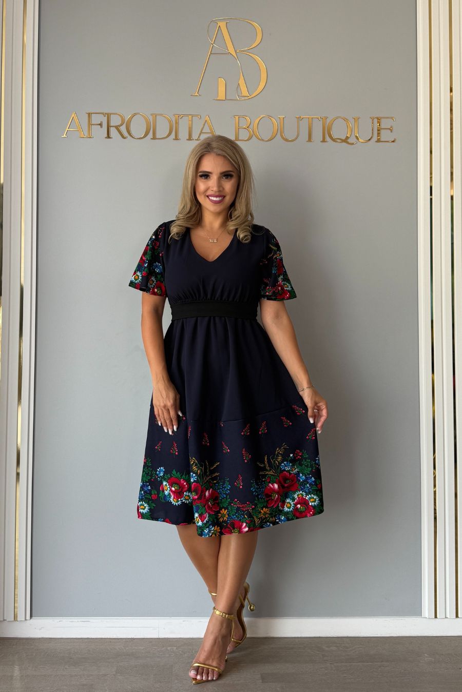 Rochie Miracle volanas
