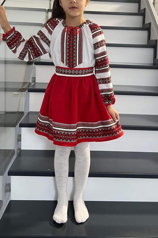 Costum popular fetite1-4 ani